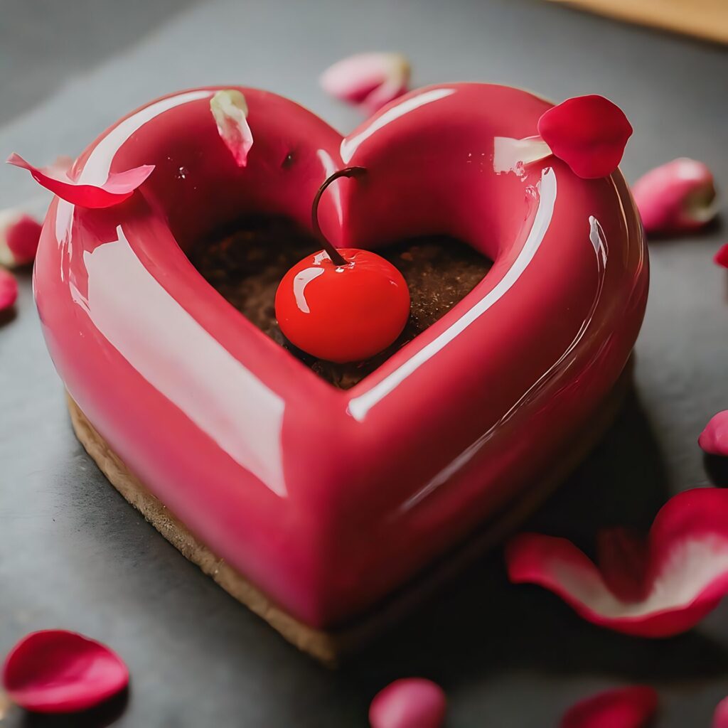 Dessert,That,Show,The,Symbol,Of,Love,For,Valentine.