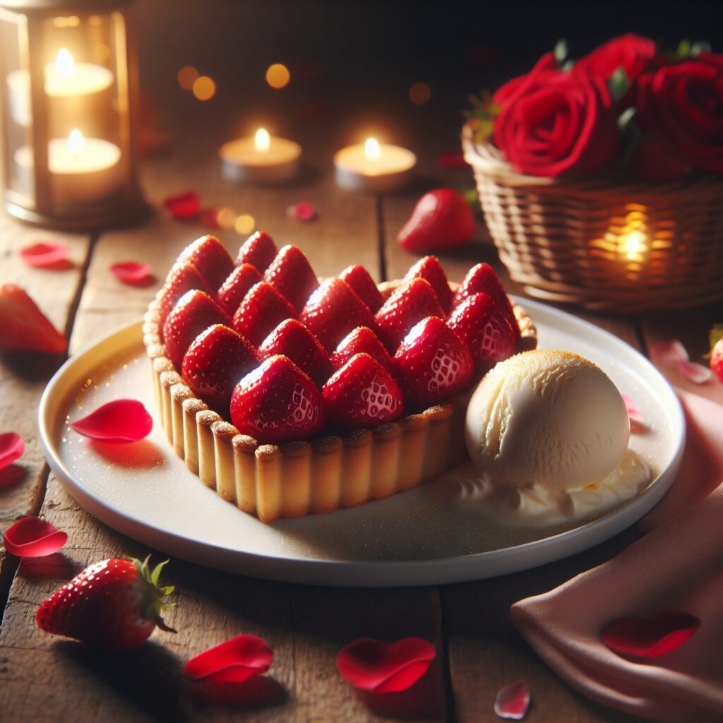 Dessert,That,Show,The,Symbol,Of,Love,For,Valentine.