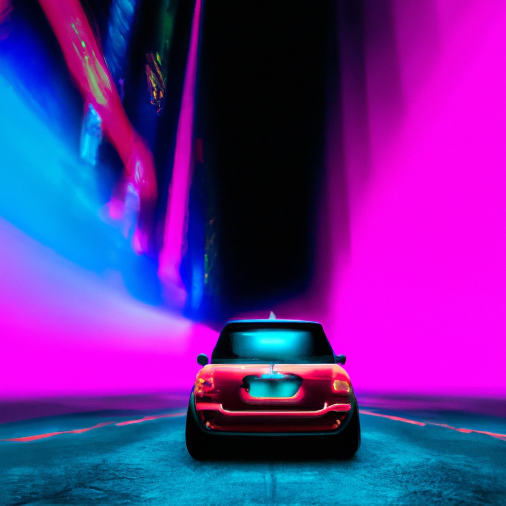 Testimonial,Advert,Photo,Of,From,Far,A,Mini,Cooper,Accelerating