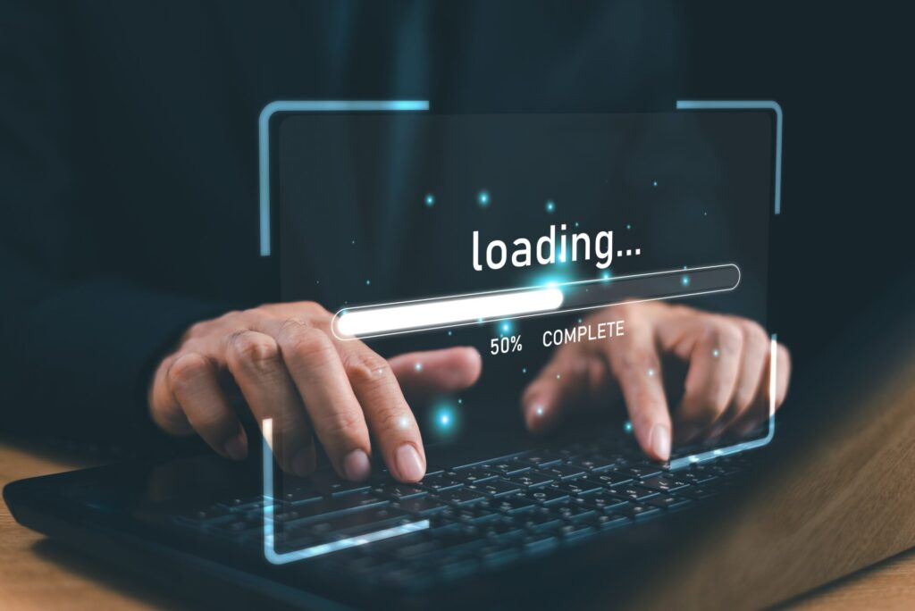 Internet,Loading,Speed,Performance,On,Computer,Laptop,Screen.,High,Speed