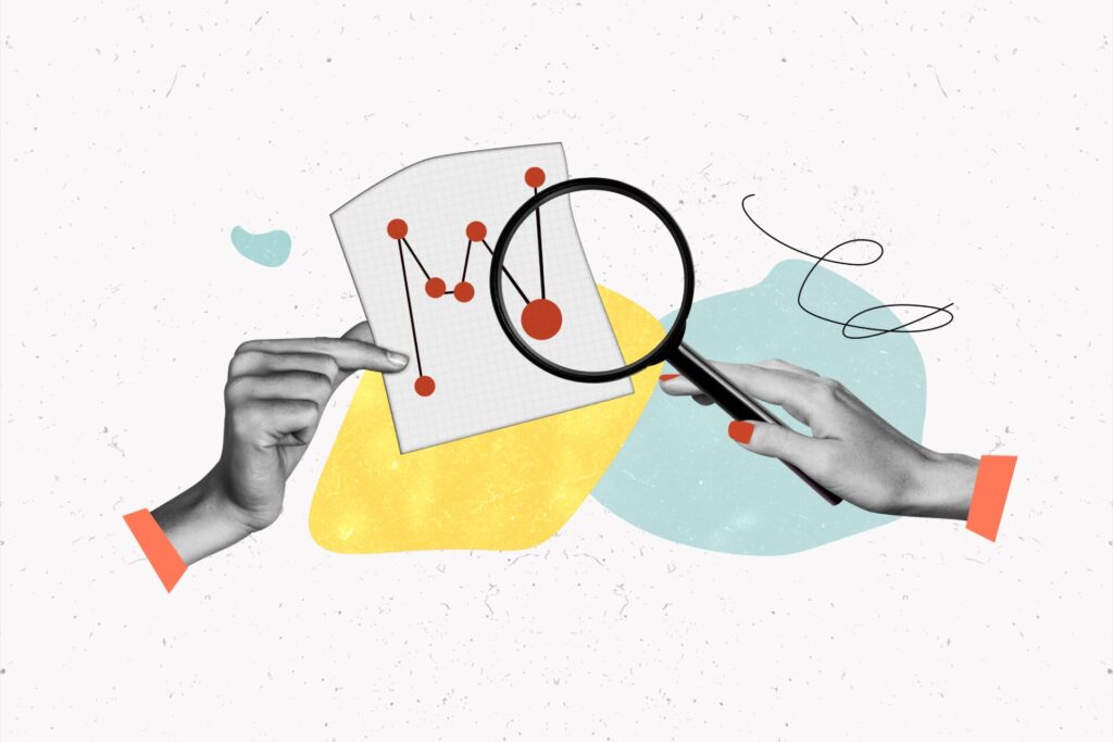 Composite,Collage,Picture,Of,Black,White,Colors,Arms,Hold,Magnifier