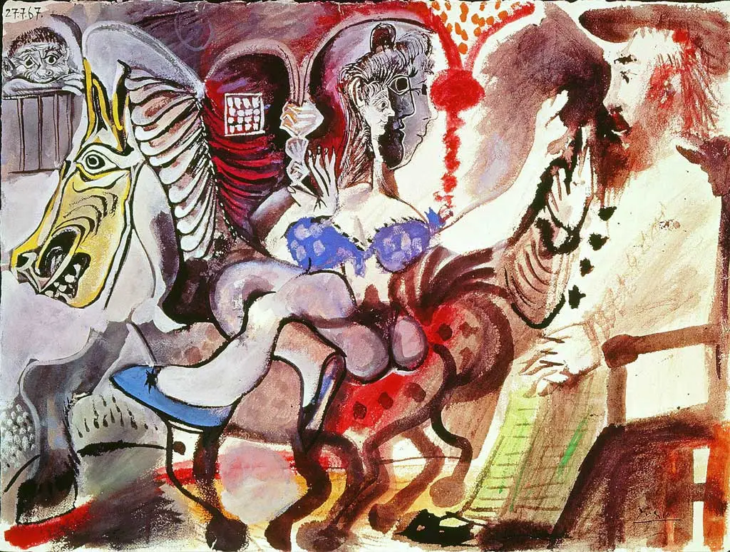 circus scene pablo picasso