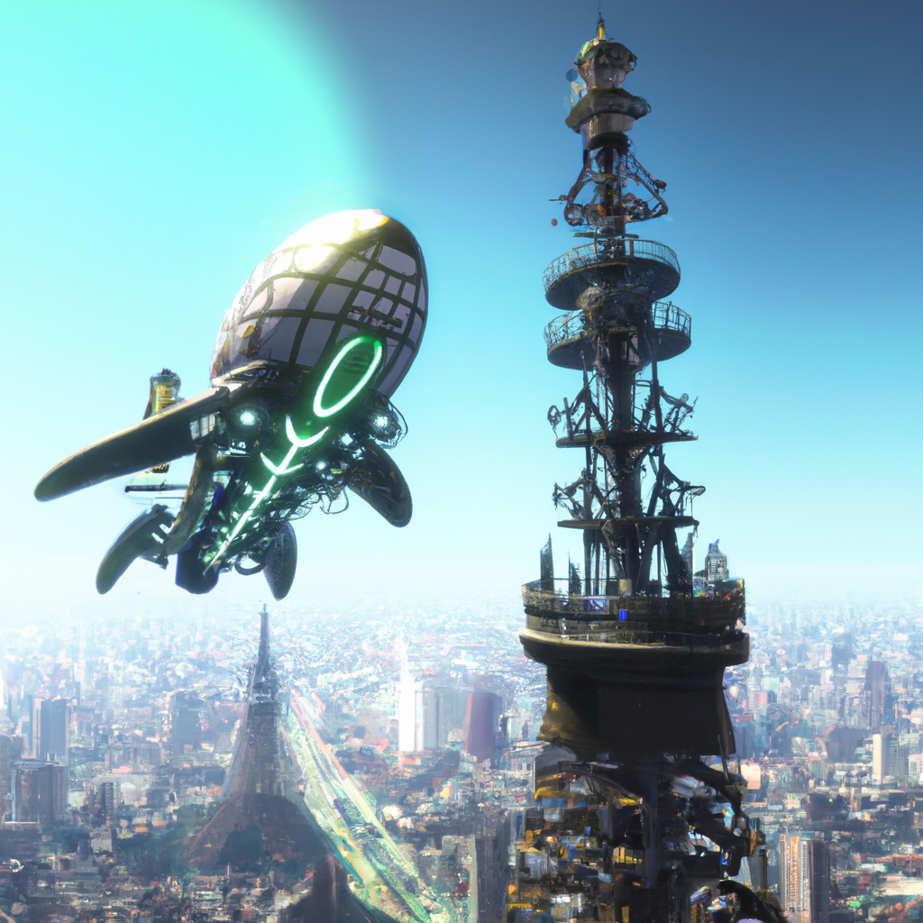 Futuristic,Diamond,War,Airship,Fleets,Bombing,Nuclear,Bomb,Above,Abandoned
