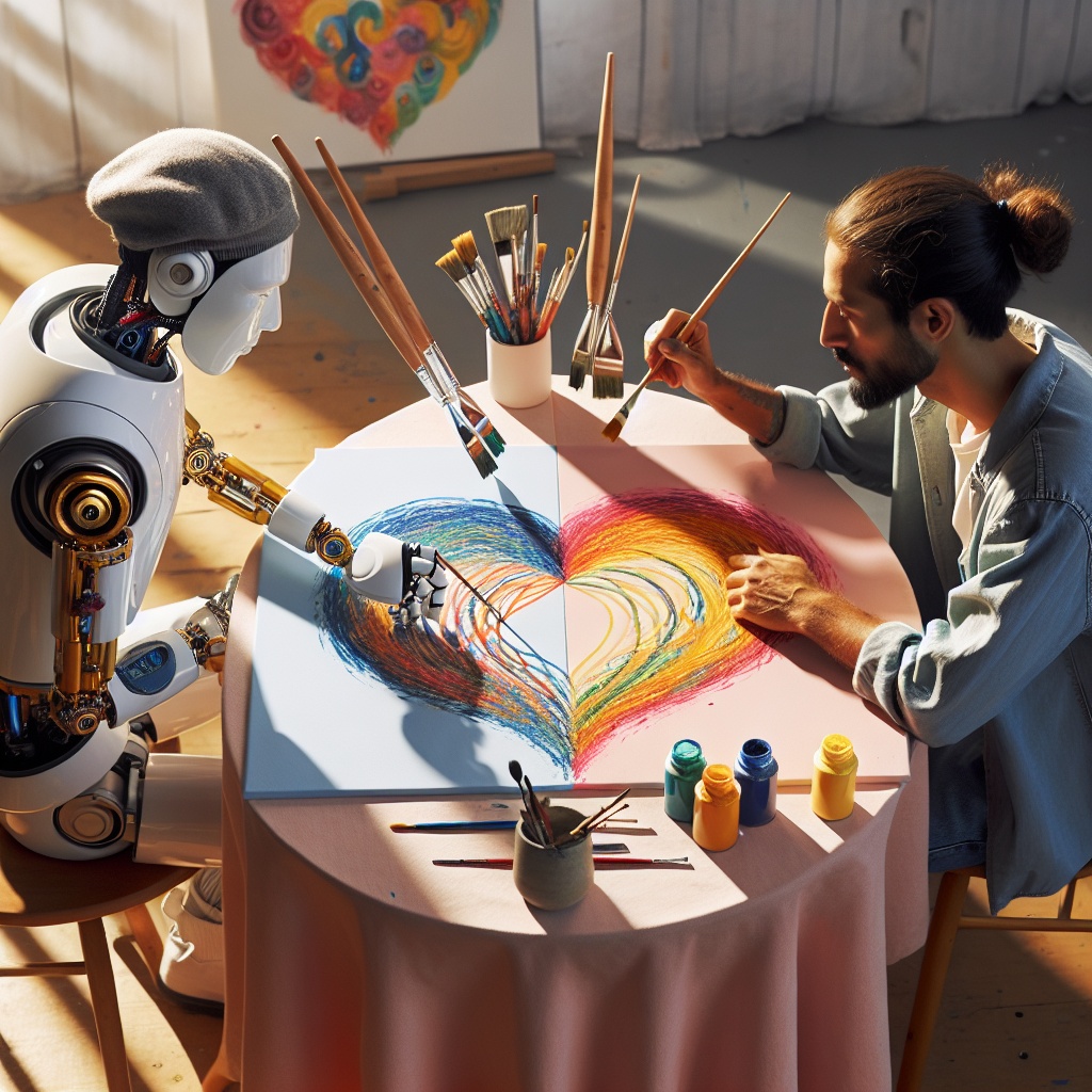 Robot,And,Human,Paint,Art,Together