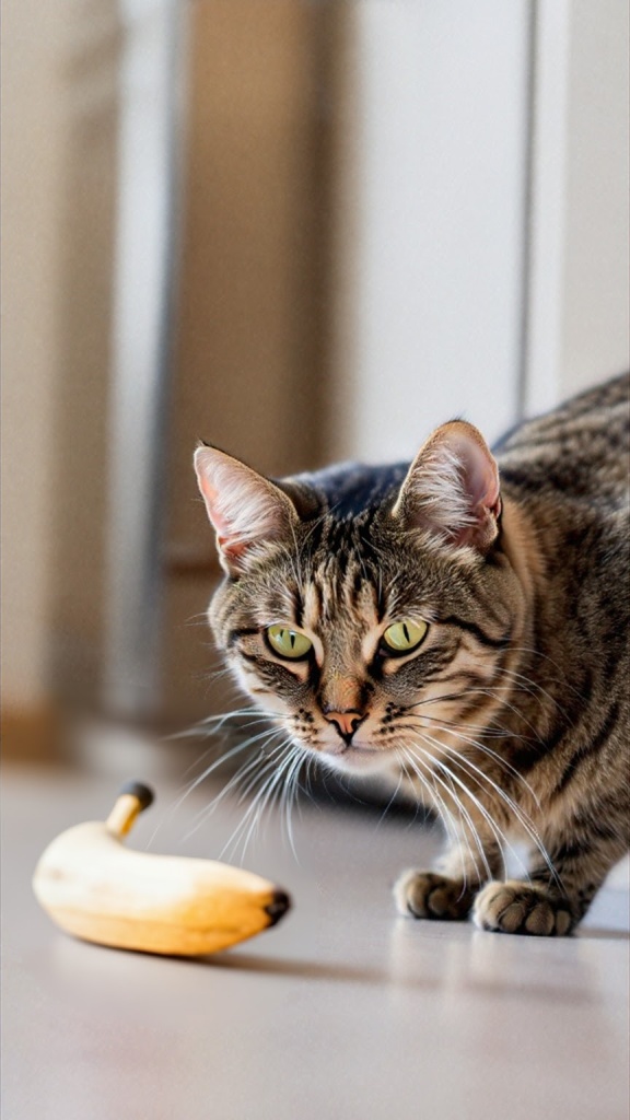 Cat,Hunting,Apple,On,The,Floor