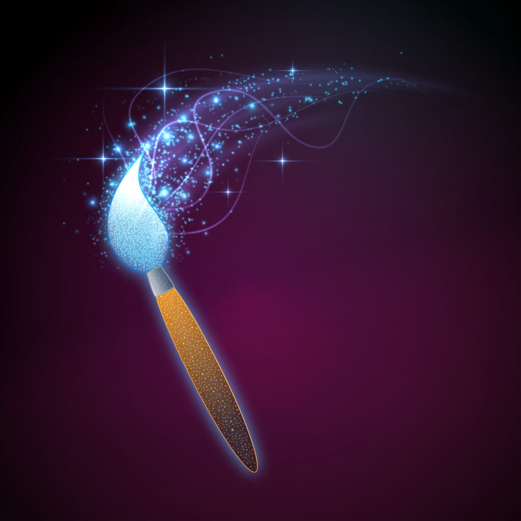 Paint,Brush,,Magic,Illustration.,Vector
