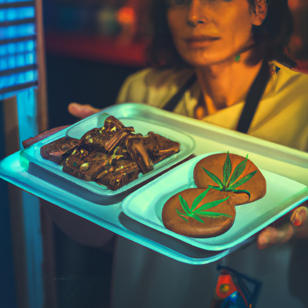 Baker,Sell,Canabis,Cookie,And,Brownie,In,Bakery,Shop,,Cinematic