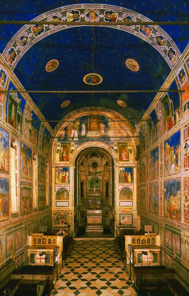 arena chapel dome with stars