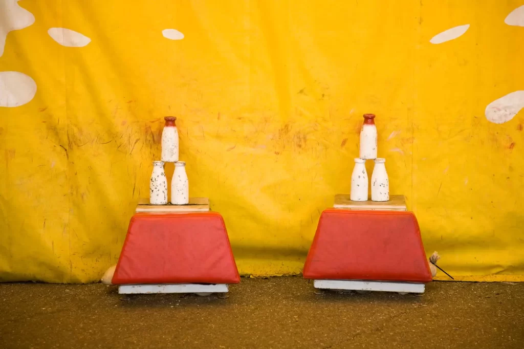 carnival milk bottle game