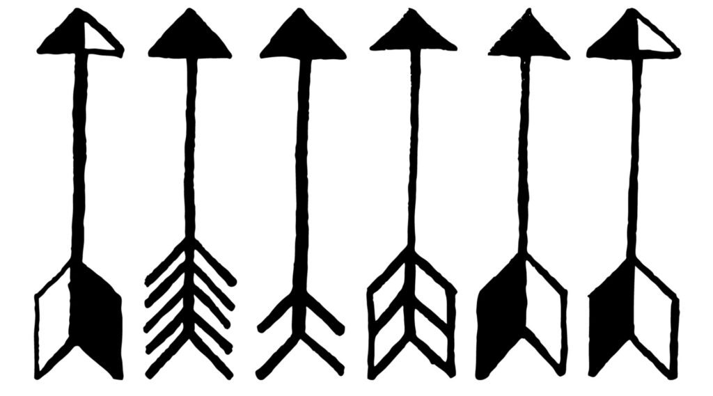 Cute,Arrows,,Hand,Drawn,Doodles,Set.,Tribal,,Ethnic,,Hipster,Arrows